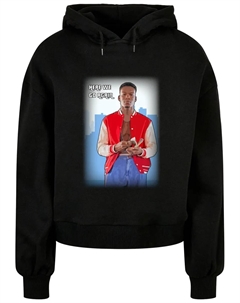 Толстовка "Женская толстовка Laides Grand Start из органического материала оверсайз ", черный Merchcode