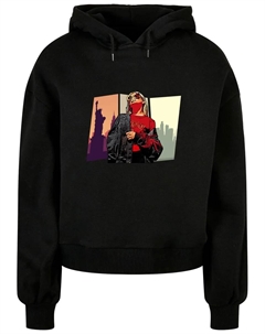 Толстовка "Женская толстовка Laides Grand Red Girl Organic Oversized с капюшоном ", черный Merchcode