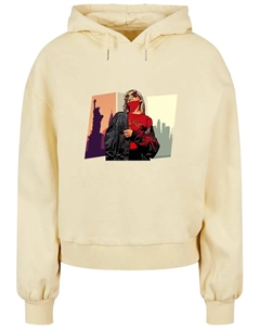 Толстовка "Женская толстовка Laides Grand Red Girl Organic Oversized с капюшоном ", желтый Merchcode