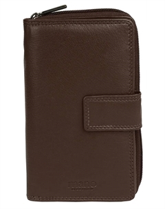 Кошелек, натуральная кожа, коричневый Mano