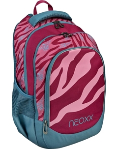 Школьный рюкзак "Fly, Berry Vibes", светоотражающая лента с флуоресцентной поверхностью, изготовлен из переработанных ПЭТ-бутылок, цвет Berry Vibes Neoxx