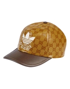 Бейсболка x adidas GG Baseball Hat 'Beige Brown', коричневый Gucci