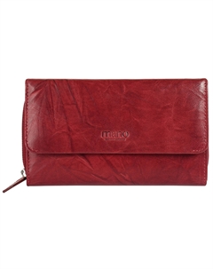 Кошелек, натуральная кожа, красный Mano