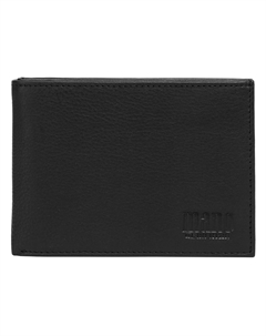 Кошелек "МСМУ", натуральная кожа, черный Mano