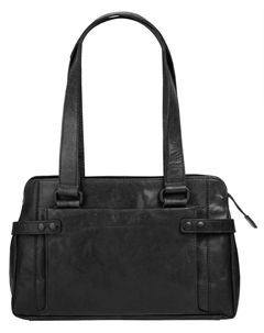 Сумочка, натуральная кожа, черный Spikes & sparrow