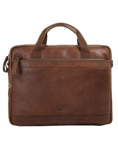 Портфель Zanzibar, натуральная кожа, коричневый Sansibar
