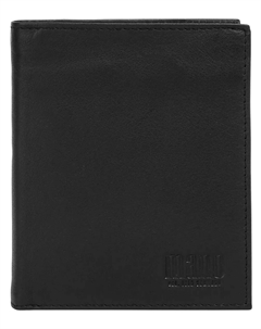 Кошелек "МСМУ", натуральная кожа, черный Mano