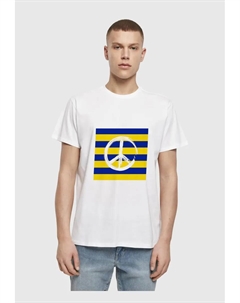 Футболка " Мужская футболка - Базовая футболка Stripe Peace", белый Merchcode