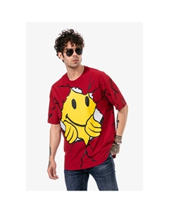 Футболка "Честер" с крупным принтом, бордовый Redbridge