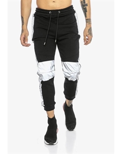 Спортивные брюки "Fairfield" со светоотражающими декоративными полосками, черный Redbridge