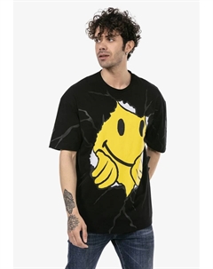 Футболка "Честер" с крупным принтом, черный Redbridge