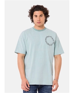 Футболка "Runcorn" с крупным принтом на спине, мятный Redbridge