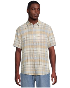 Рубашка Dawson Linen Shirt Short, цвет Grey Multi Plaid Pendleton