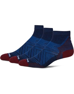 Носки Run Zero Cushion Ankle Socks 3-Pack, цвет Deep Navy Smartwool