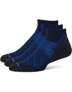 Носки Run Targeted Cushion Ankle Socks 3-Pack, цвет Deep Navy Smartwool