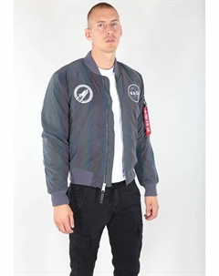 Куртка-бомбер " Мужчины - Куртки-бомберы MA-1 NASA Rainbow Ref.", цвет Rainbow/Reflective Alpha industries