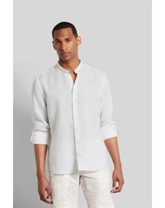 Рубашка с длинными рукавами и воротником стойкой, белый Bugatti