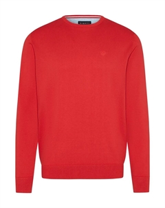 Вязаный свитер с вышитым логотипом, красный Bugatti