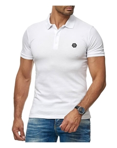 Рубашка-поло "Long Beach" со стильным логотипом бренда, белый Redbridge