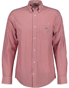 Рубашка с длинными рукавами "REG POPLIN STRIPE SHIRT", красный Gant