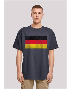 Футболка "Германия Флаг Германии потертый", принт, цвет морской волны F4nt4stic