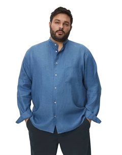 Рубашка с длинными рукавами "из чистого льна", синий Marc o'polo