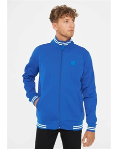 Прочная толстовка "Trainer DRB", качественная аппликация, резиновый значок, эластичные манжеты, молния, синий Derbe