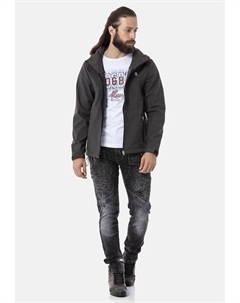 Куртка для активного отдыха в спортивном стиле, антрацит Cipo&baxx