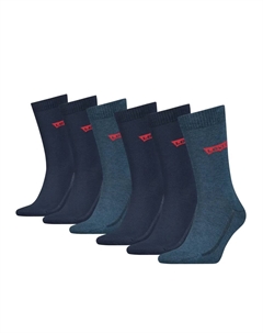 Носки (6 шт. в упаковке), с широким поясом с логотипом, джинсовый Levi's®