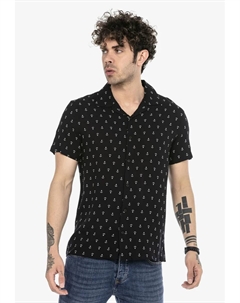 Рубашка с короткими рукавами "Slough" и модным принтом по всей поверхности, черный Redbridge