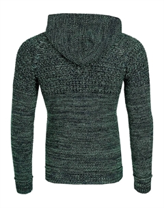 Толстовка с капюшоном и стильной молнией, зеленый Rusty neal