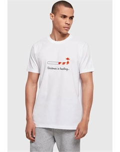 Футболка " Мужская рождественская футболка Loading Basic с круглым вырезом", белый Merchcode