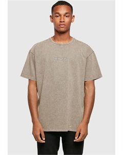 Футболка "Мужская футболка Grand Thug Life Acid Washed Heavy Oversize " ", хаки Merchcode