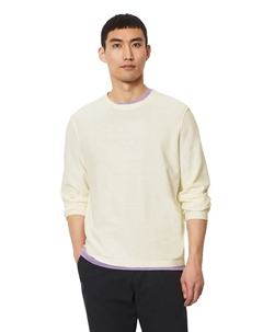 Свитер с круглым вырезом "в повседневном стиле наизнанку", белый Marc o'polo