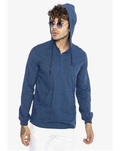 Толстовка с капюшоном "Манчестер", в модном рубашечном стиле, цвет Indigo Redbridge