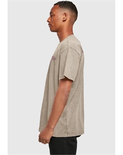 Футболка "Мужская футболка большого размера College Club, вытертая кислотой", хаки Merchcode