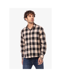 Рубашка с длинными рукавами "Lowestoft" и модным рисунком в клетку, черный Redbridge