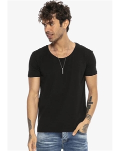 Футболка "Waco" с тонкой нашивкой-логотипом, черный Redbridge