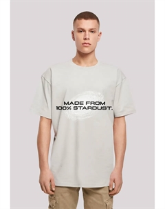 Футболка "PHIBER SpaceOne СДЕЛАНО ИЗ 100% ЗВЕЗДНОЙ ПЫЛИ", принт, цвет Lightasphalt F4nt4stic