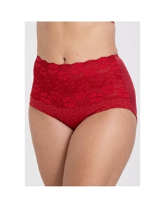 Утягивающие трусы-макси Jacquard Lace красный Miss mary of sweden