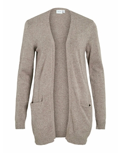 Кардиган из тонкого трикотажа каштановый Vila