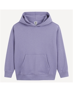 Свитшот с капюшоном из мольтона розовый La redoute collections