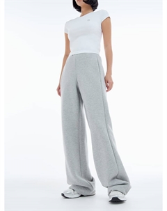 Теплые прямые брюки с завышенной талией и начесом Твое