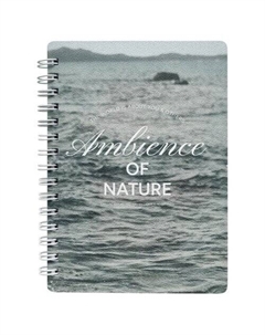 Блокнот Ambience, 102х142 мм, 80 л, клетка, мягкий переплет, спираль, море Be smart