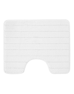 Коврик для туалета белый 50х60 см Fora Wave (FOR-PP-WAV50-60W)