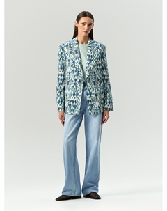 Жакет прямого кроя с принтом Emka