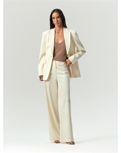 Брюки прямого кроя с шерстью Emka