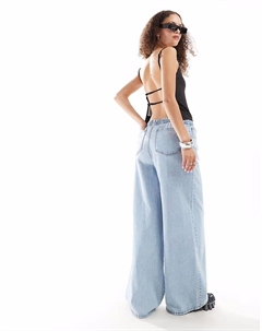 Топ Micha с открытой спиной, черный Weekday