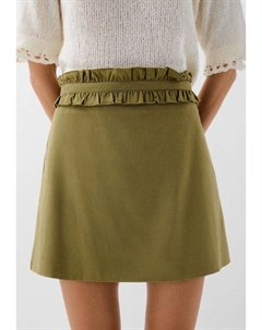 Мини-юбка RUFFLE MINI - A-line skirt, светло-зеленый Scalpers