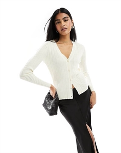 YAS – Кардиган кремового цвета с V-образным вырезом Y.a.s